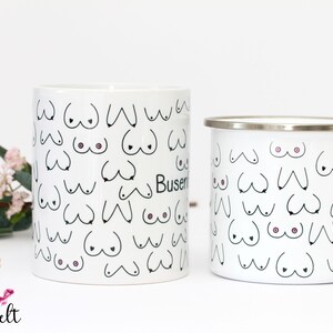 Busenfreundin Tasse in Emaille, Keramik oder Porzellan, Geschenk für beste Freundin BFF image 4