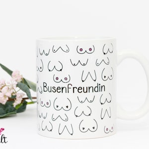 Busenfreundin Tasse in Emaille, Keramik oder Porzellan, Geschenk für beste Freundin BFF image 2