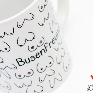 Busenfreundin Tasse in Emaille, Keramik oder Porzellan, Geschenk für beste Freundin BFF image 8