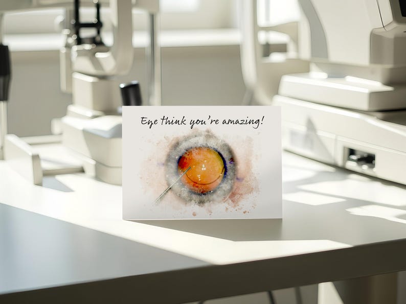 Cataract Surgeon Thank You Card: Printable Ophthalmologist Appreciation ...