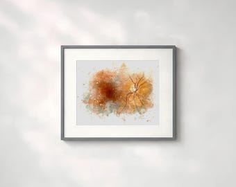 Retina Art Print – Wall Art for Eye Doctors, Retina Specialists, Ophthalmologist and Optometrist Gift - 200