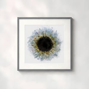 Iris Art Print: Watercolor Style Eye Doctor Office Decor, Optometry Gift - 102d