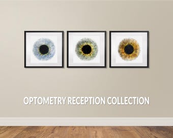 Optometry reception decor art prints for optometrist office -15D
