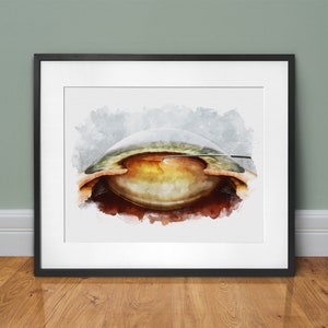 Cataract surgery watercolor style art printable DIGITAL DOWNLOAD. Make a great cataract surgeon gift with this printable eye art - 510