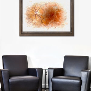 Wall art for eye doctor's waiting room and office