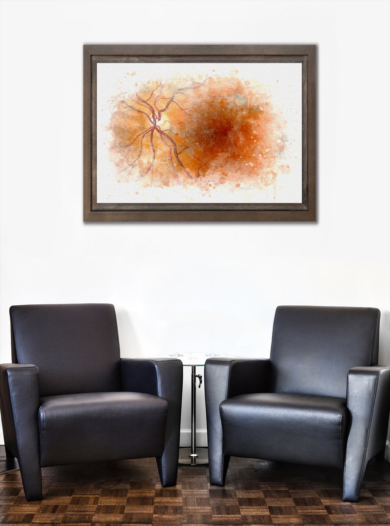 Wall art for eye doctor's waiting room and office