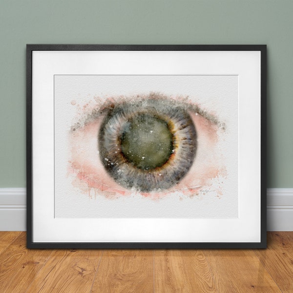 Eye doctor décor, Optometrist office wall art, Cataract art print, Optometrist and ophthalmologist gift - 038