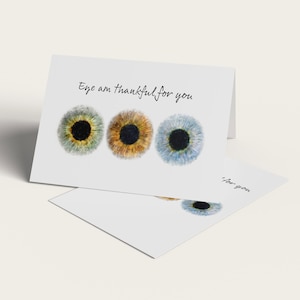Tarjeta de agradecimiento para el oftalmólogo - Tarjeta imprimible de agradecimiento para el optometrista - Descarga digital para agradecimientos al oftalmólogo - Regalo para el oftalmólogo