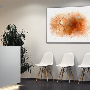 Waiting room wall art print for retina doctor gift