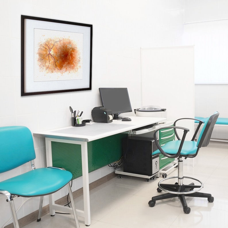 Eye technician gift, retina art