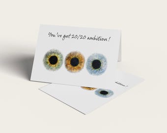 Printable Optometry Graduation Card, Eye Doctor Grad Congratulations card, Ophthalmologist graduation, Instant Download Gift for Eye Doctors