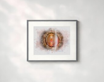 Ophthalmology art print featuring a YAG laser eye doctor gift, eye surgery art, eye doctor wall art, ophthalmologist décor - 240