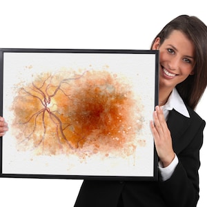 Med student gift, Macula retina eye anatomy art print, Eye doctor gift, Optometry office décor - 201 image 11