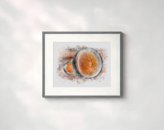 Optometry art print, eye doctor gift, ophthalmoscopy eye exam art, retina specialist decor - 148