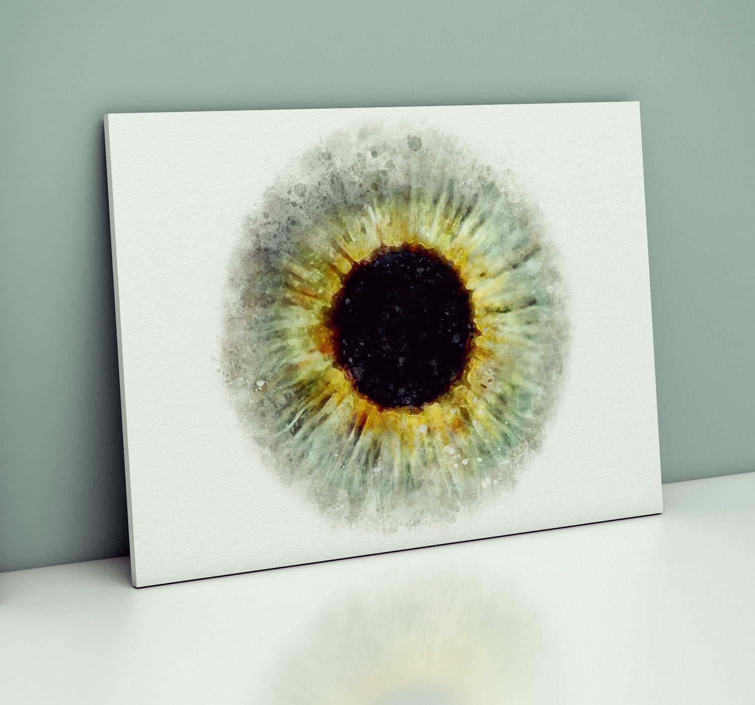 Iris Anatomy Art Optometry Wall Decor Gift Watercolor Style Etsy