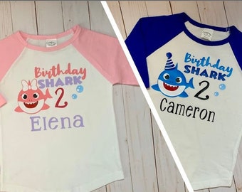 Baby Shark Birthday Shirt Etsy Canada Baby Shark Birthday Shirt Etsy Canada
