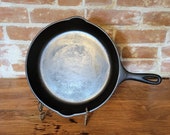 Vintage Cast Iron Wagner Ware Sidney Ohio 1060H 11.75 Inch Frying Pan Skillet 10 Handle