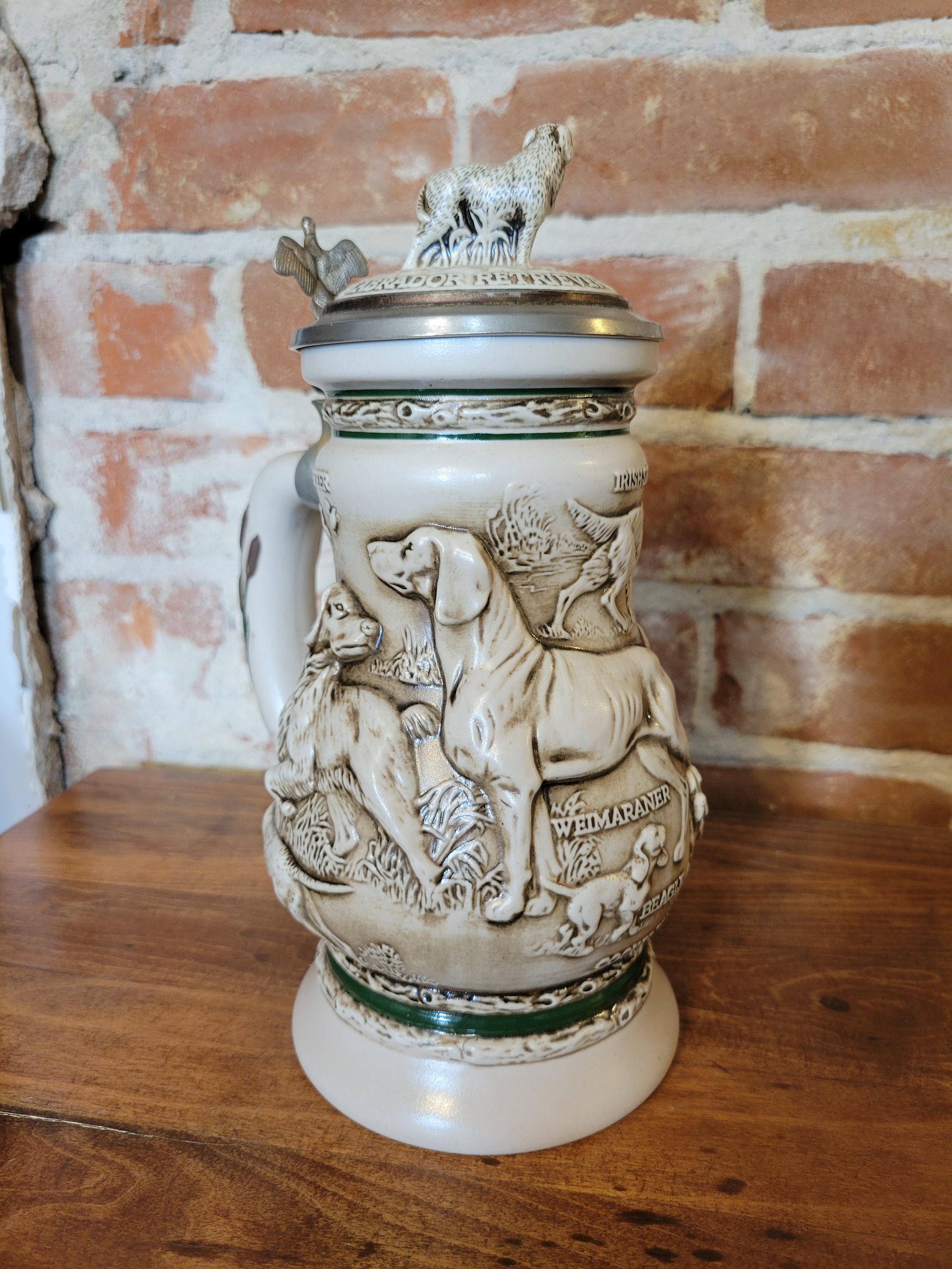 Vintage Avon Ceramic and Metal Beer Stein by Ceramarte in Etsy