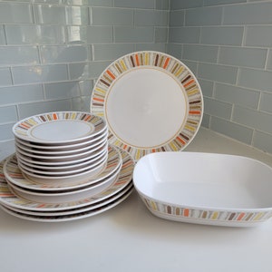 Vintage Noritake Progression China Mardi Gras Pattern Dishes Dinner Salad Bread Plates Bowls Replacements (You Choose!)