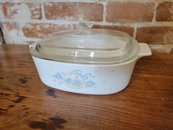 Country cornflower corningware top
