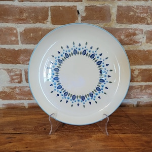Vintage Mid-Century Marcrest Swiss Alpine 11.5 Inch Serving Platter Hand Decorated Oven Proof Detergent Proof Underglazed