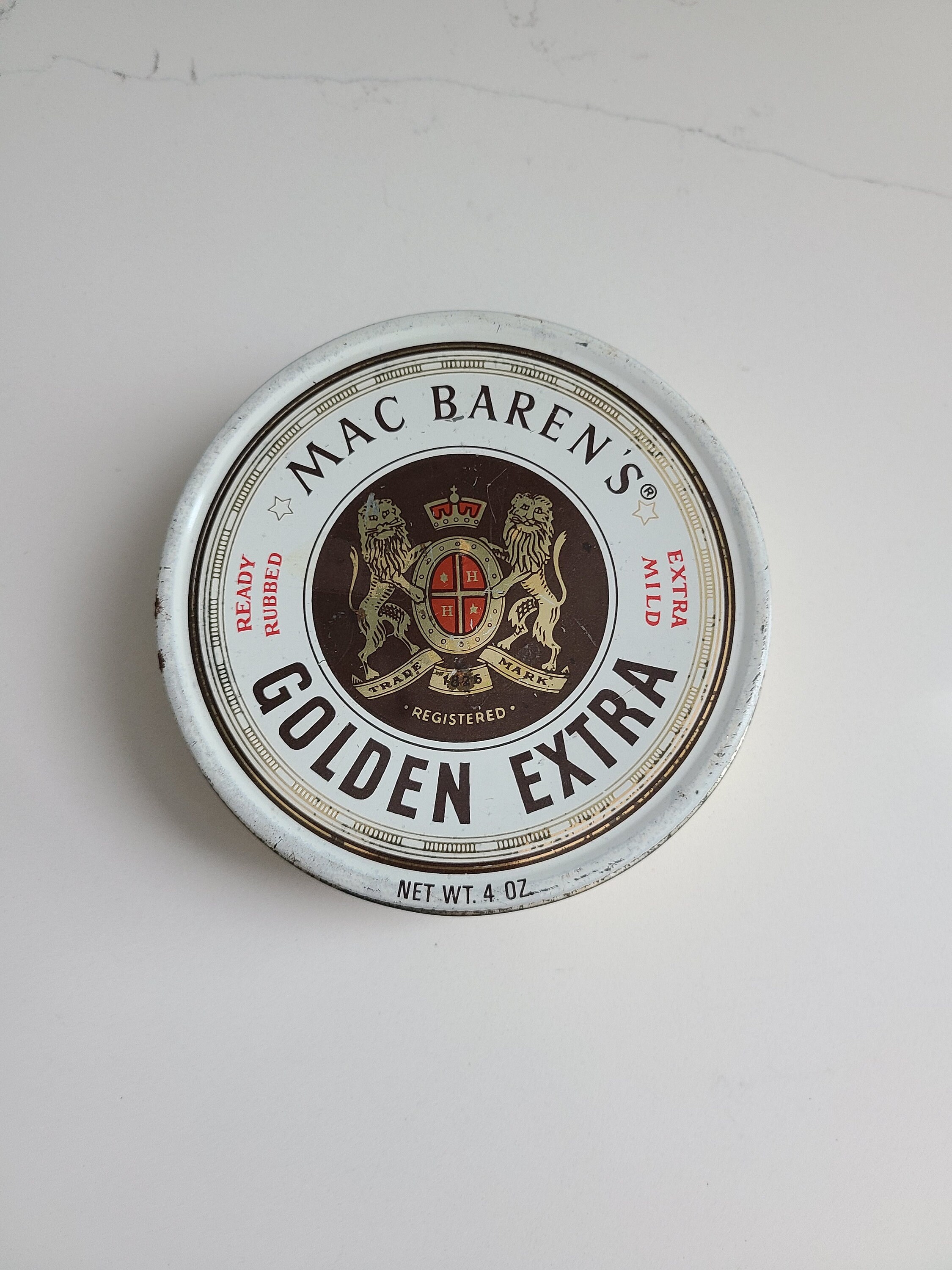 mac baren tobacco for sale Vintage Mac Baren's Golden Extra Tobacco Tin