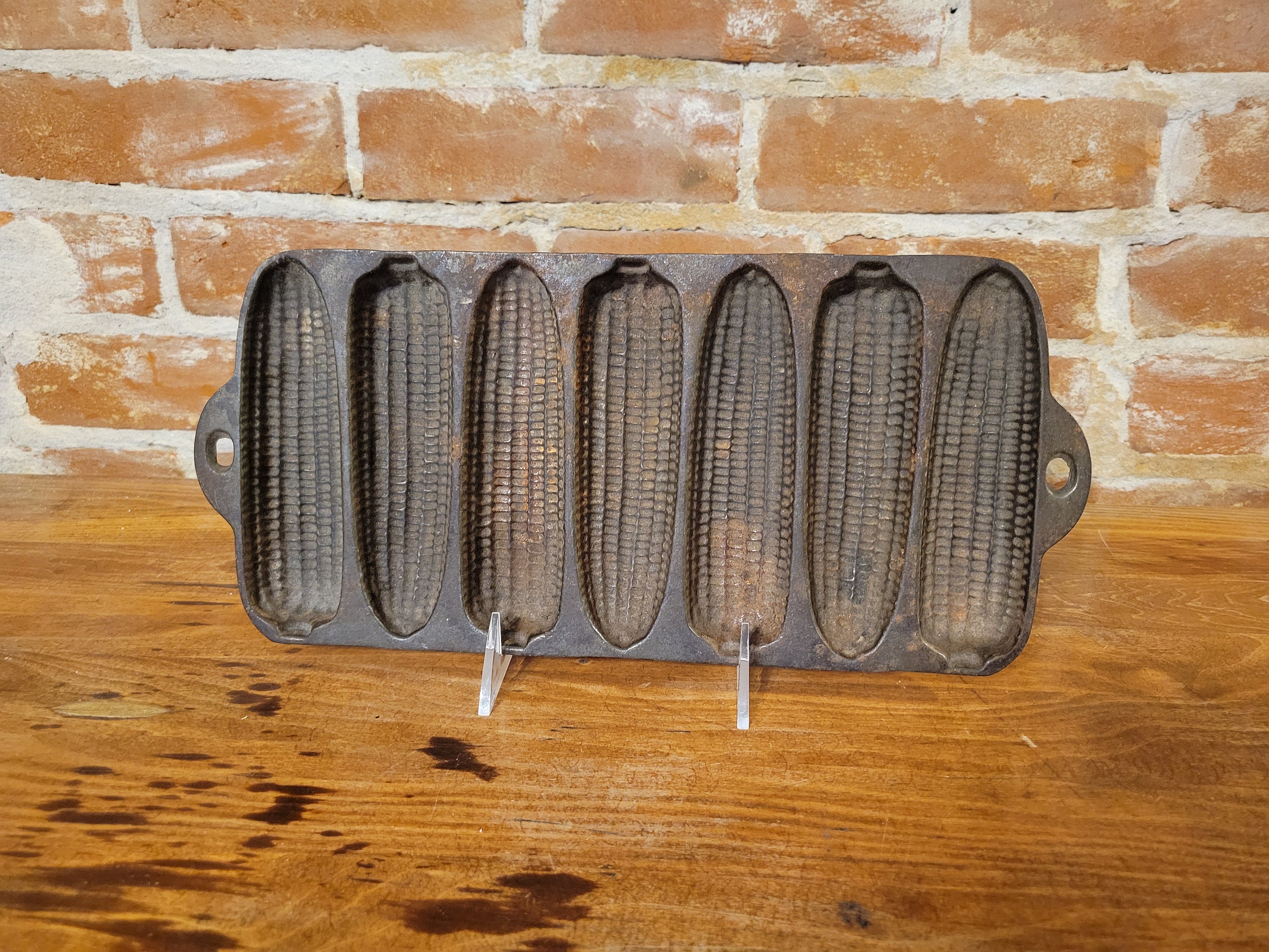 Vintage Cast Iron Cornbread Mold Wagner Ware Sydney Ohio Etsy