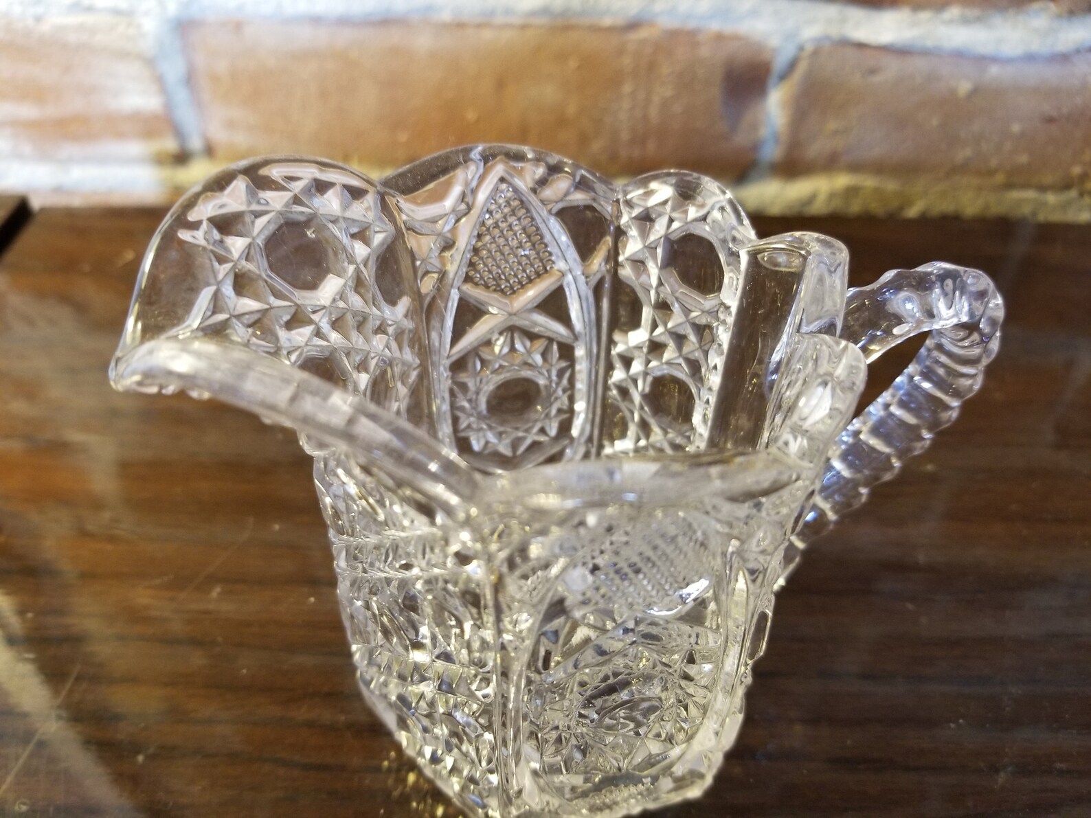 Vintage Early American Pressed Glass Rotec Creamer by Mckee Etsy