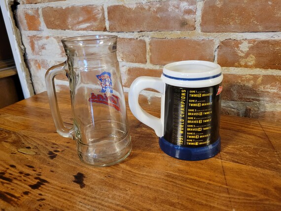 Vintage Minnesota Twins Beer Steins 1991 World Series Budweiser