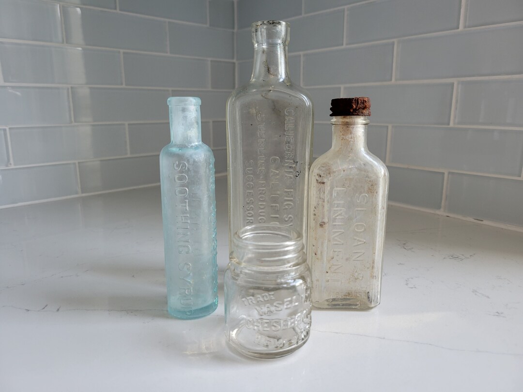 Vintage and Antique Jars and Bottle Vaseline California Fig Etsy