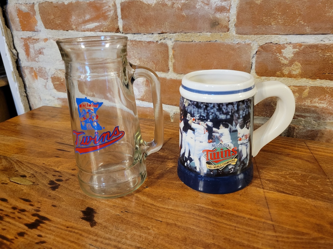 Vintage Minnesota Twins Beer Steins 1991 World Series Budweiser