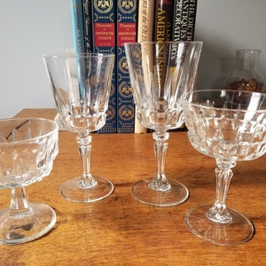 Vintage Crystal Stemware Glasses Goblets Replacements Chantelle by Cristal D'Arques-Durand (You Choose!)