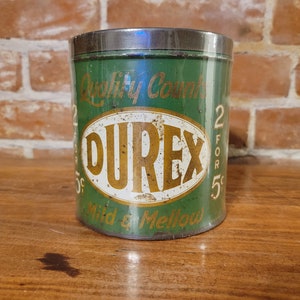 Vintage Durex Mild and Mellow Cigar Tin 2 for 5 Cents L. R. Gregg Ohio Antique Tobacciana