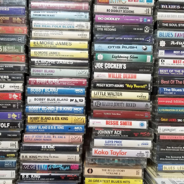 Vintage Blues and Soul Cassette Tapes: Compilations and Hits