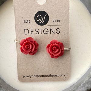 Rose Clip-On Earrings
