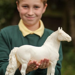 Turbo draft stallion model horse - White resin ready to prep and paint LTD EDITION