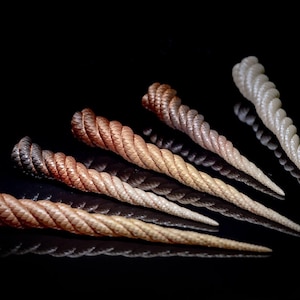 Grab bag of Unicorn horns for real horse 38cm 29cm 20cm with bases to attach for photoshoot / cosplay
