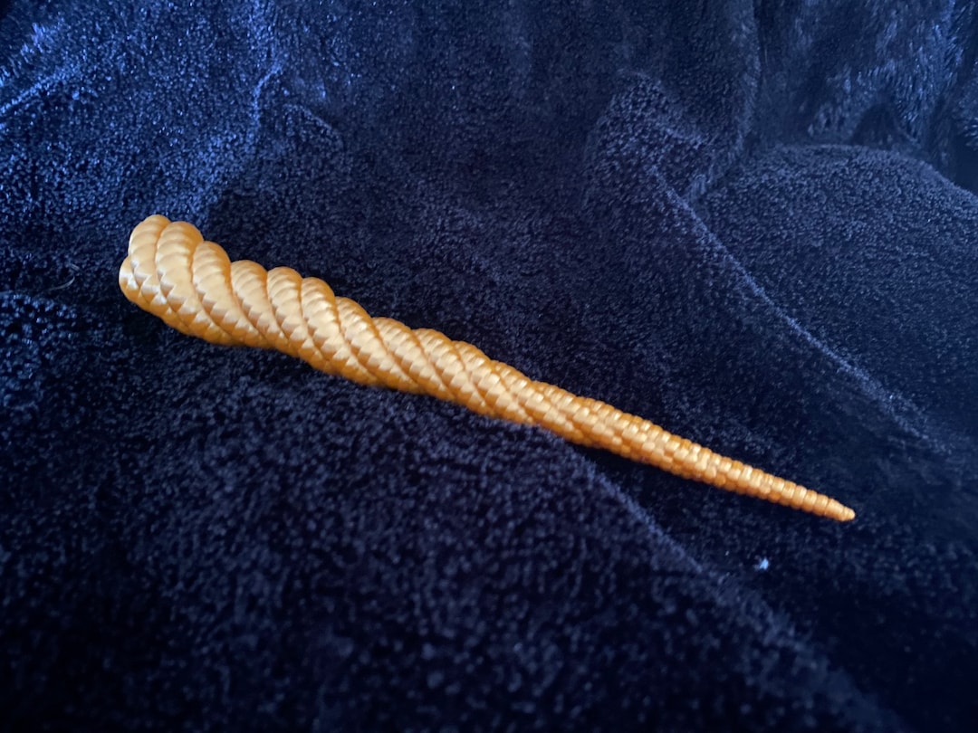 Unicorn Horn for Real Horse 20cm S Shimmery Gold With