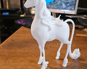 Unicorn sculpture - Anime style White resin figurine ready to prep / paint 3 different sizes