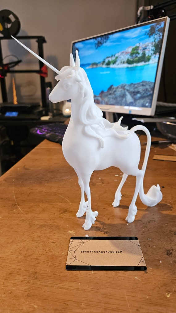 Unicorn Sculpture - Anime Style White Resin Figurine Ready to Prep