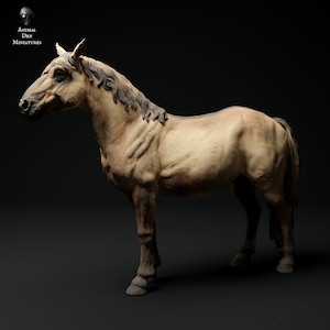 Standing konik horse - white resin - ready to prep / paint - many options