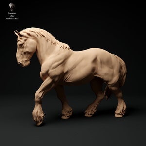 Suffolk Punch Walking - witte hars - klaar voor voorbereiding/verf - veel opties