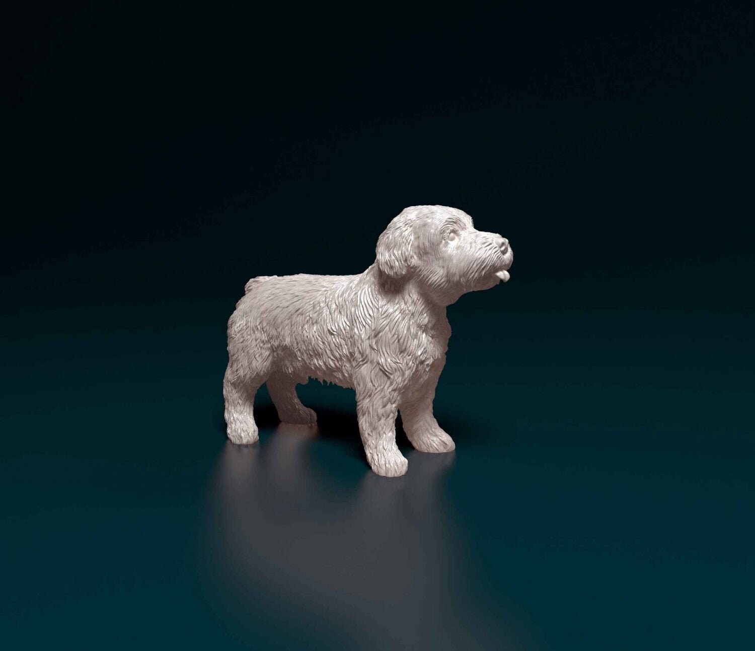 Miniature schnauzer artist resin - white resin ready to prep / paint ALL SCALES