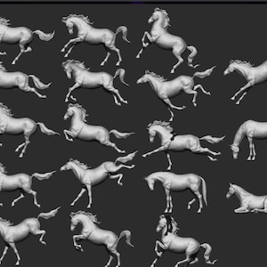 Estatueta de resina de artista de cavalo modelo tradicional em escala 1/9 - escolha sua própria pose - pronta para pintar