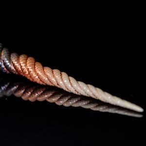 Unicorn horn for real horse 29cm XL Dark Fawn FAWN with base to attach for photoshoot / cosplay