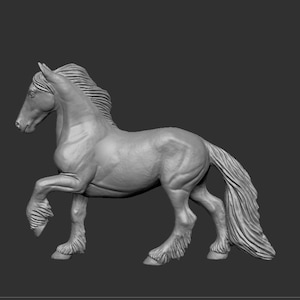 Stablemate scale Friesian stallion resin model horse LTD edition artist resin