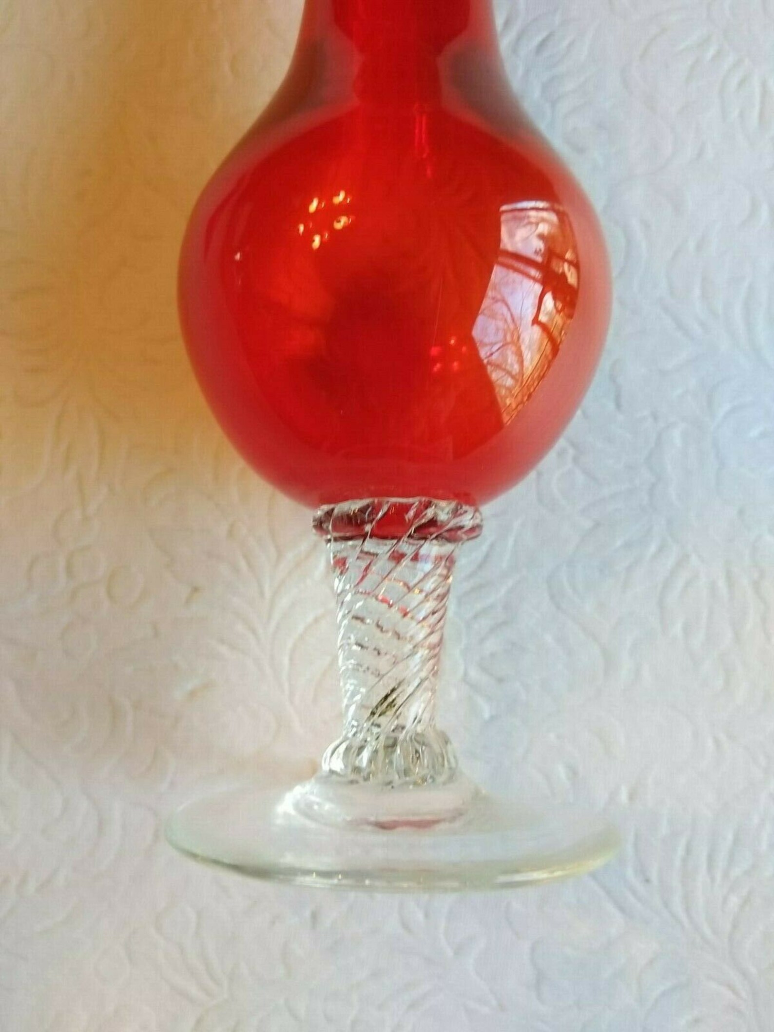 Vintage Retro Amber Orange Bud Vase 8 Inches Tall & 2 Inches Etsy