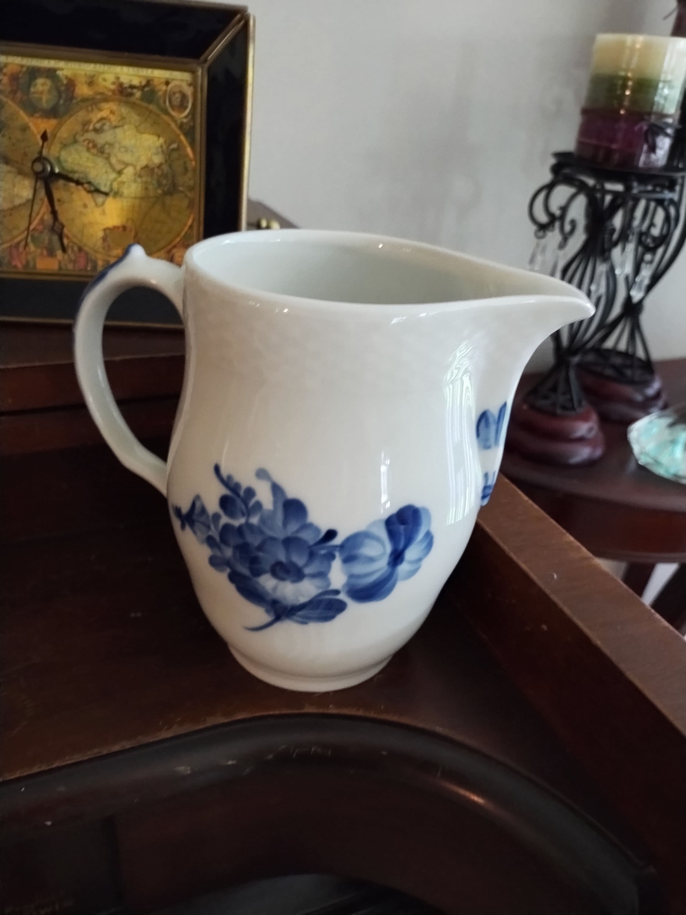Royal Copenhagen Milk Pitcher - Blue Flowers Braided - Decal 10
