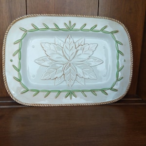 Fitz and Floyd Classic Le Canard Appetizer Snack Tray - Hand Painted