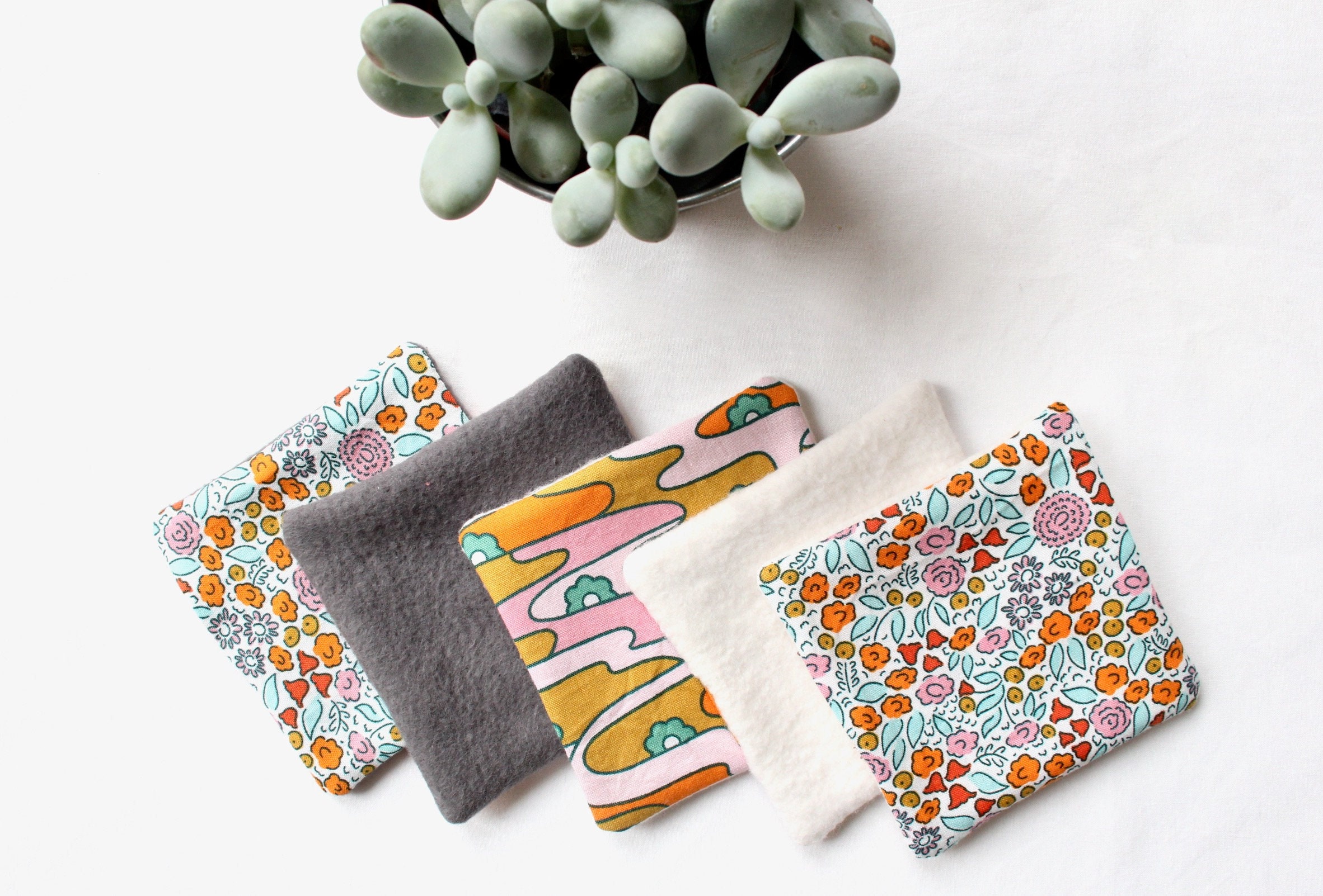 Organic cotton face pads reusable make up pads zero waste Etsy